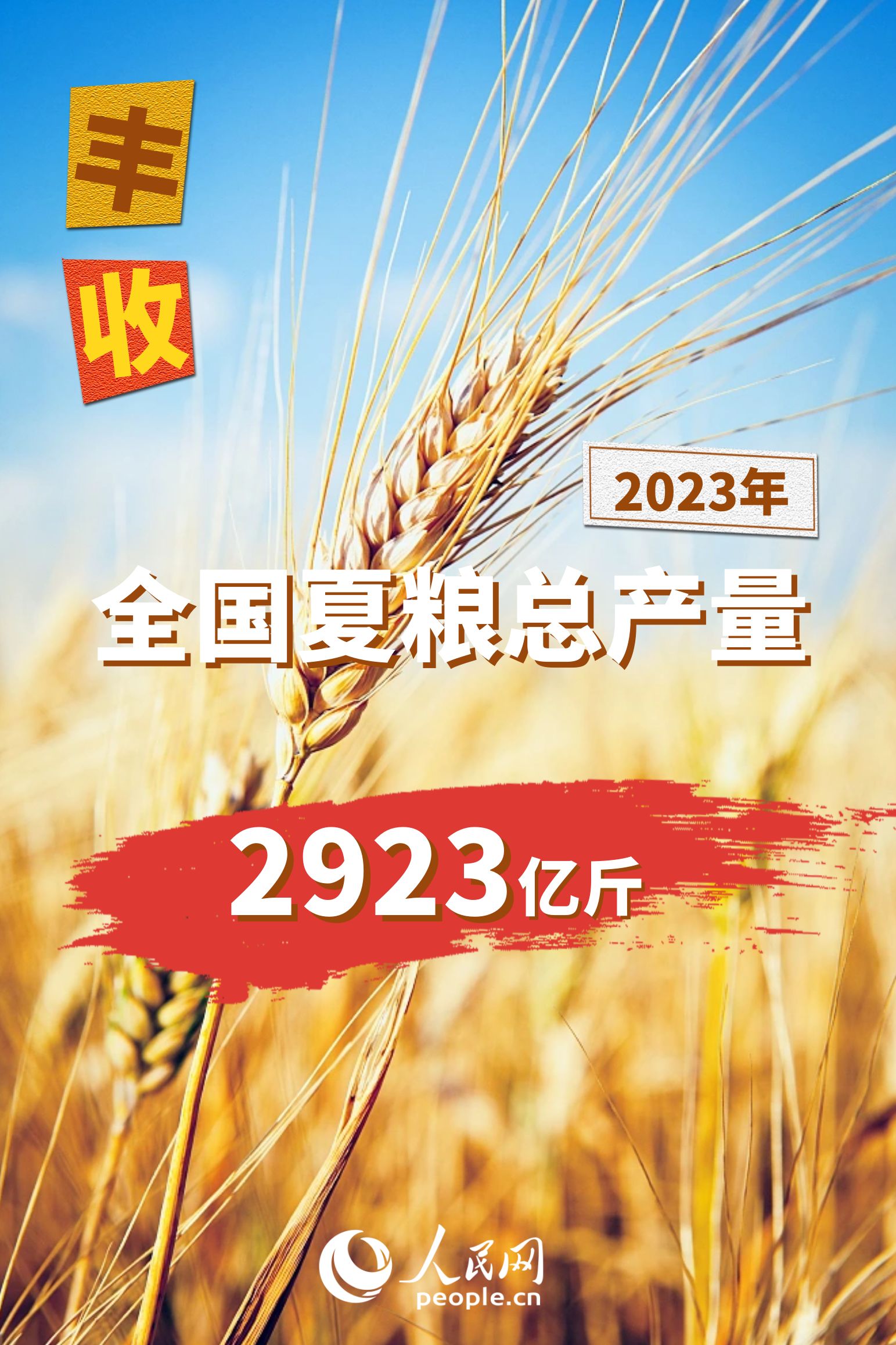 耀世注册：2023年全国夏粮总产量14613万吨 实现丰收